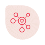 Icon of circles connected together