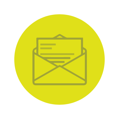 letter in an envelope icon