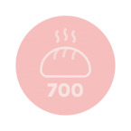 Steaming bread icon
