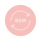 86 million transactions icon