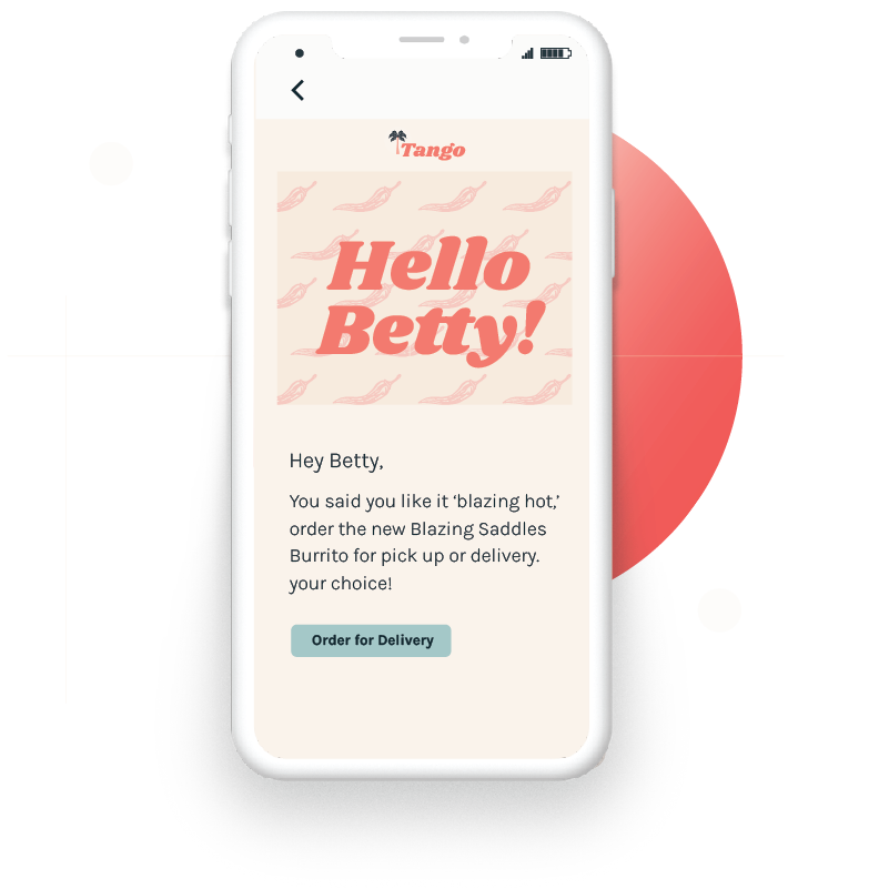 Example of an email template