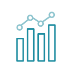 Bar chart and line chart icon