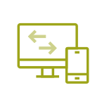 Desktop and smartphone icon