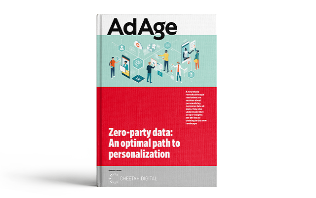 Ad Age., Zero-party data: An optimal path to personalization booklet cover